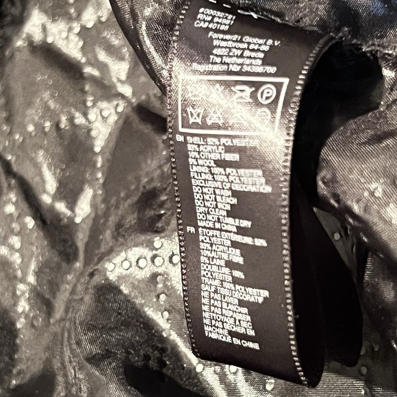 Forever 21 Men Los Angeles Varsity Bomber Retro Streetwear Coat Jacket Gray XL - Picture 16 of 16